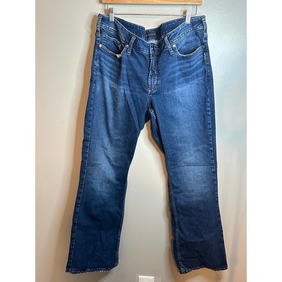 Silver Jeans Suki Slim Boot Mid Rise - Size 18 L31 - Picture 3 of 8